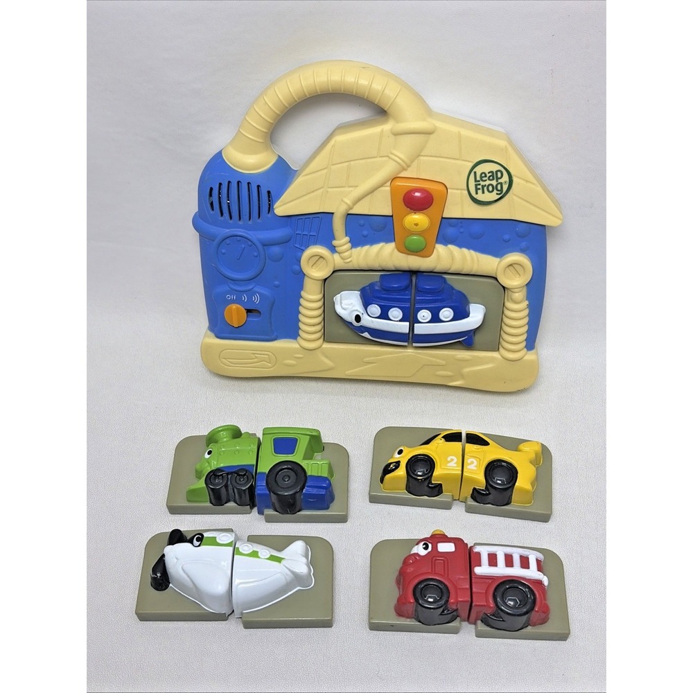 Leap Frog Fridge Phonics WASH N GO Magnetic Complete Working Car Boat Plane 00s